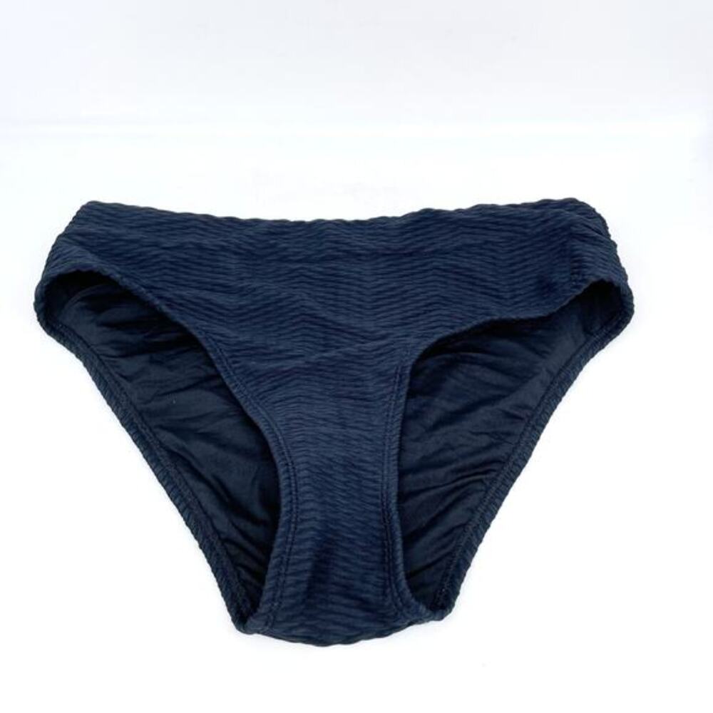 Cupshe Women's Black Textured High Waist‎ Bikini Swim Bottoms Size Small